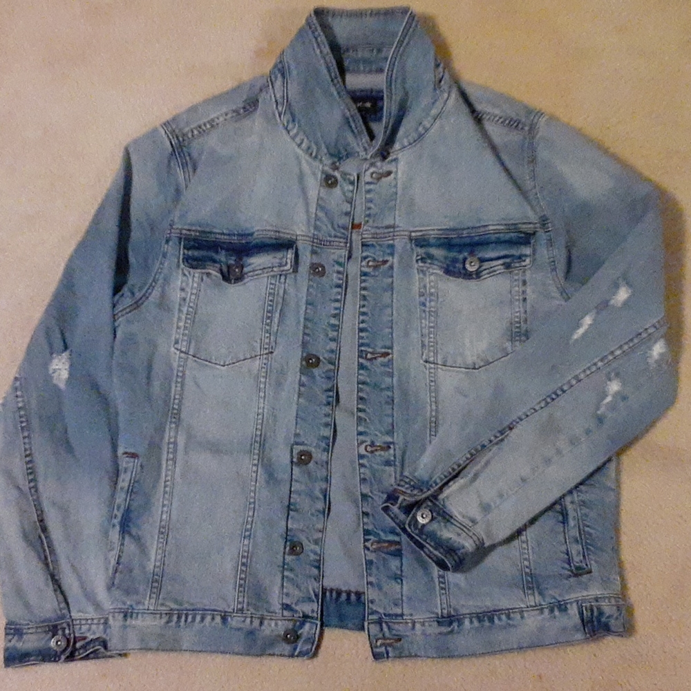 Mens XL barney cools Jean jacket